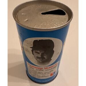 Vtg 1977 RC Royal Crown Cola Thurman Munson Can New York Yankees 12oz